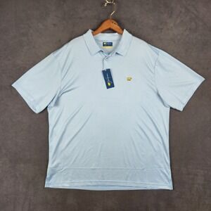 Jack Nicklaus Golden Bear Golf Polo Shirt Mens XL Bel Air Blue White Striped NEW